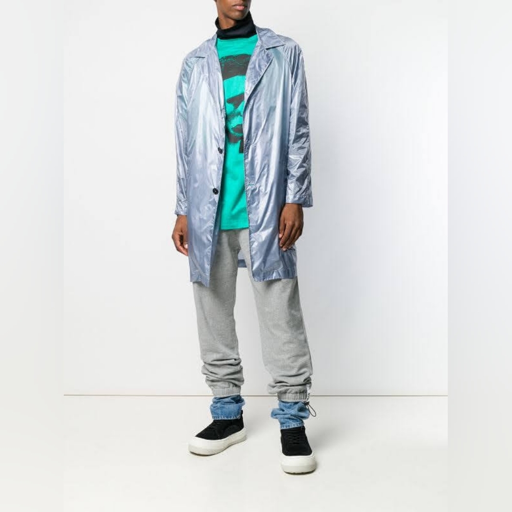 NWT Raf Simmons coat with built-in graphic tee